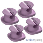 CO060 Mini Cable Organizer Clips  4 Piece Set for Cable Management-Purple
